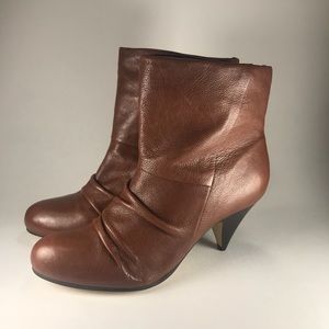 KG by Kurt Geiger Tan Heeled Ankle Boot Sz 8.5
